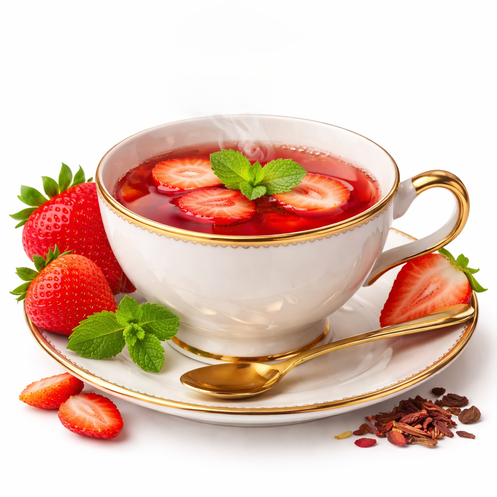 Naturally Flavored Strawberry Tea from the Western Ghats of Kerala